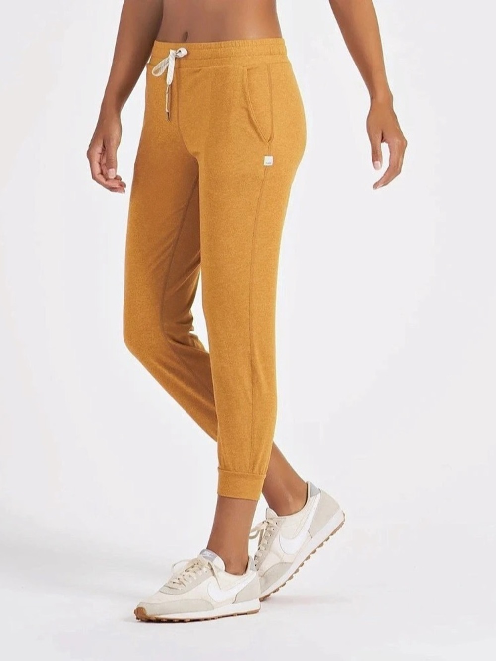 Vuori Performance Jogger Pants in Orange Small - Picture 3 of 9
